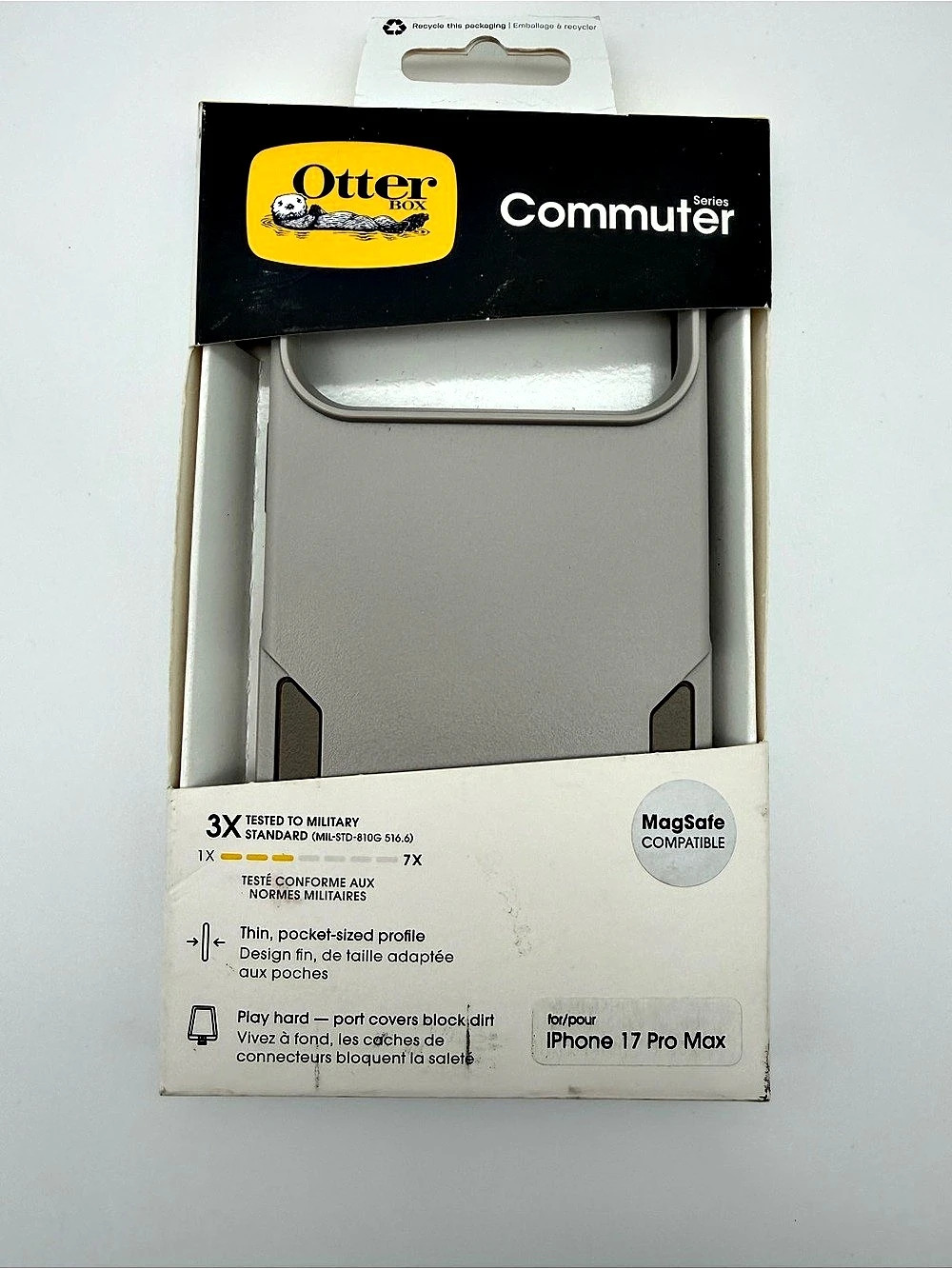 OtterBox Commuter Series iPhone 17 Pro Max Case Gray NWT